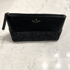 Kate Spade zippered glitter pouch